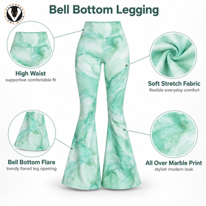 Bell Bottom <b>Legging</b> Provides Soft Material Flexible Comfort & Stylish <b>Flared</b> Shape For Yoga Exercise & Everyday Lifestyle Wear - Product Image 6