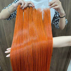 Paquetes de cabello de trama recta de hueso de precio barato con cierre de encaje HD para hacer pelucas extensiones de cabello humano vietnamita - Product Image 1