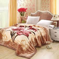 Manta de visón de poliéster con estampado cálido, manta de visón suave para cama doble, vino para invierno pesado, manta de visón doble de harshit Inter - Product Image 6