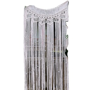 Large Wedding Backdrop Wall Hanging <b>Macrame</b> Door <b>Curtain</b> | Large Wedding Backdrop Wall Hanging Tapestry - Product Image 1