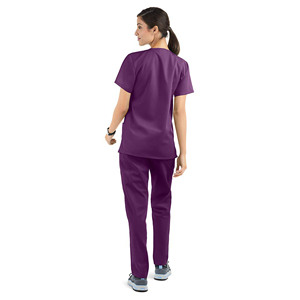 Offre Spéciale – Ensembles de Blouses et Pantalons d'Infirmière à Manches Courtes à Séchage Rapide avec LOGO Imprimé – Uniformes de Clinique en Polyester/Coton Unisexe Personnalisables - Product Image 4