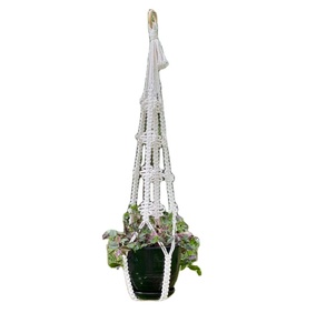 Without Tassel on Bottom Macrame Plant Hanger Customized Macrame Plant Hanger for <b>Wall</b> and Window Decoration - Product Image 1