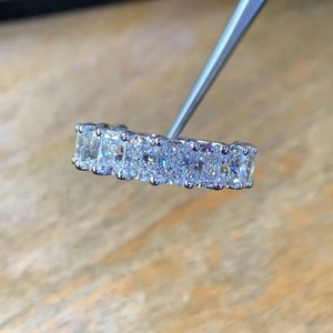 แหวนเพชรมอยส์ซาไนต์สีขาวเปล่งประกาย925สวยแหวนแต่งงานเงินสเตอร์ลิงของขวัญแหวนหมั้นสำหรับเธอสำหรับผู้หญิง - Product Image 5