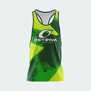 เสื้อกล้ามออกกำลังกายผู้ชาย OEM ผ้าโพลีเอสเตอร์ระบายอากาศ ชุดกีฬา ปรับแต่งได้ เสื้อสายเดี่ยวโชว์กล้าม แนวลำลอง ฟิตเนส เพาะกาย - Product Image 3