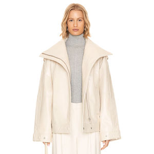 Vestes en cuir pour femmes de haute qualité, design brut, imperméables, écologiques, manches longues, prix bas, rembourrage en coton, service OEM, sur mesure - Product Image 1