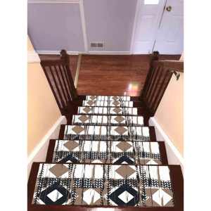 <b>Navy</b> <b>Blue</b> Printed <b>Rug</b>: Modern, Easy To Clean, Machine Washable,Goblen - Product Image 5