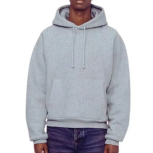 Sweat à capuche minimaliste confortable pour homme, 100% coton, élégant, doux et stylé pour un usage quotidien décontracté, saison hivernale - Product Image 2