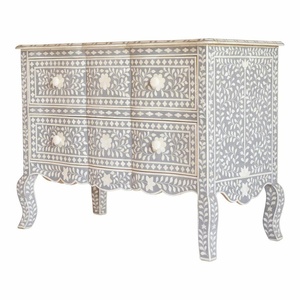 Stylish Hand Carved Solid Wooden Indian Traditional Living Room Cabinets with High Quality Two Door Cabinet <b>Buffet</b> - Product Image 6