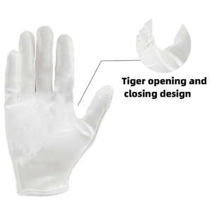 Gants de receveur de football confortables, matière respirante, forte adhérence pour les joueurs, jeunes et adultes, entraînement, pratique et utilisation en match - Product Image 4