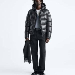 Mens winter warm <b>padded</b> puffer <b>jacket</b> thick hooded down coat <b>waterproof</b> windproof insulated fashion outdoor casual wear - Product Image 2