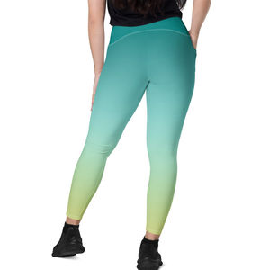 Seamless Scrunch <b>Leggings</b> for Women <b>with</b> Tapered Fit and <b>High</b> <b>Waist</b> Made from Soft Knit Stretch Fabric Blend - Product Image 4