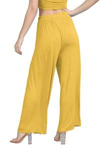 Vêtements de sport fonctionnel élastique moderne à la mode Palazzo dames pantalon décontracté femme vêtements pantalon taille haute streetwear - Product Image 2