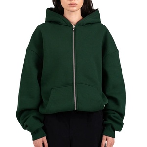 Sudadera con Capucha Gris Oscuro, Corte Regular, de Lujo, Personalizable, Lisa, Hombros Caídos, Unisex, 100% Algodón, Invierno - Product Image 1