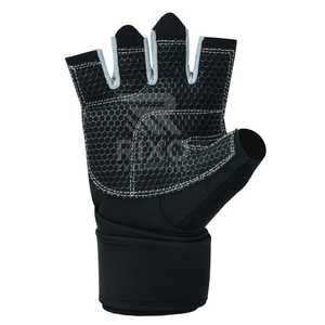 Men's High Quality Lightweight Polyester Weight Lifting <b>Gloves</b> Half Finger Lace-<b>Up</b> Closure Quick Drying Breathable Windproof Gym - Product Image 3
