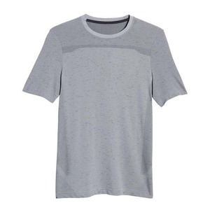 Camiseta de algodón de manga corta con cuello redondo para hombre, ropa transpirable de alta calidad para correr al aire libre, ropa de calle con colores en contraste - Product Image 5