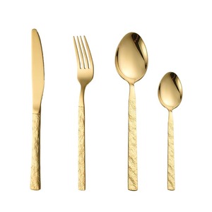 Wholesale Stainless Steel Knife, <b>Fork</b> and Spoon Creative Retro Stone Hotel Western Cutlery Steak Knife and <b>Fork</b> <b>Dessert</b> Spoon - Product Image 1