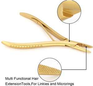 Pinzas Profesionales para Extensiones de Cabello Obexa, Acero Inoxidable de Grado Quirúrgico, Multiusos, Color Personalizado, Hecho en Pakistán - Product Image 2