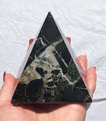 Pyramide en marbre zèbre noir, pyramides en pierre de marbre, pyramide en marbre zèbre noir et blanc - Product Image 4