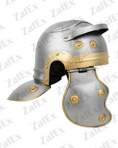 Casco romano medieval Armadura hecha a mano de acero suave de alta calidad Prefecto para recreaciones Decoración del Hogar disponible a precio mayorista - Product Image 3