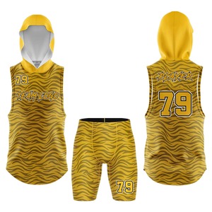 Ensemble de shorts de sport légers et respirants en jersey 7/7, tissu en polyester flexible, coupe athlétique, résistant à l'usure, anti-UV - Product Image 1