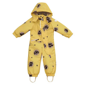 2025 traje de esquí para niños impermeable combinado invierno cálido traje sublimado algodón acolchado niños Skii traje de una pieza ropa de nieve - Product Image 4