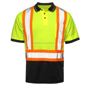 T-shirts de sécurité personnalisés avec logo imprimé pour hommes et garçons, tissu réfléchissant haute visibilité, bande de course imperméable avec services OEM - Product Image 5