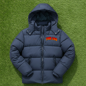 Chaqueta Bomber de Invierno para Hombre de Alta Calidad, Impermeable, Transpirable, con Cuello Alto, Forro de Lana, Protección UV y Estampado Personalizado en la Parte Delantera - Product Image 4
