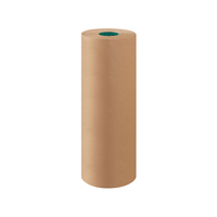 Papier Kraft vierge brun vierge rouleau de papier Kraft vierge pour l'emballage des aliments et l'emballage cadeau disponible dans un emballage personnalisé en usine