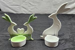 Supports de bougies en aluminium faits à la main pour la décoration de la maison en métal uni blanc et coloré pour Noël - Product Image 3