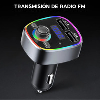 Transmetteur FM pour lecteur de cassette, mains libres, USB, modèle plastique CM-017 - Couleurs assorties