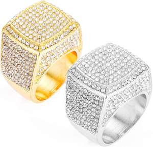 Joyería personalizada de lujo Hip Hop 14K Vvs Moissanite Lab Grown Diamond Ring con Iced Out Casual Wear Anillo de compromiso - Product Image 1