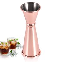 100% koperen jigger bierglas cocktailroerder dubbelzijdig drinkglas voor restaurants barartikelen