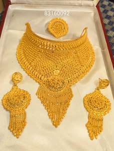 ชุดเครื่องประดับแฟชั่นสไตล์โคโมโรสเมรอสสไตล์วินเทจ24K ประกอบด้วยสร้อยคอกำไลข้อมือทองแดงและเพชรของขวัญที่ทันสมัยสำหรับสหรัฐอเมริกา - Product Image 5