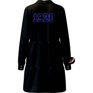 Alta calidad Zeta Phi Beta 100% algodón personalizado Vestido de manga larga casual elegante cuello abajo ropa de playa vestidos de mujer de talla grande - Product Image 2