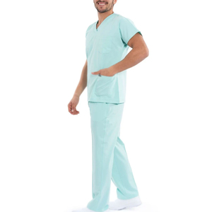 Conjuntos de fregado médico para hombre ligeros más vendidos, logotipo personalizado, trajes de fregado de enfermera de tendencia superior de alta calidad en tela de Jersey - Product Image 5
