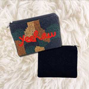 Atractivo monedero étnico vaca niño palabra con cuentas dinero maquillaje monedero - Product Image 3