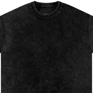 Vintage Washed Oversized <b>Black</b> T Shirt Heavyweight Cotton Men Streetwear Blank Tee Premium Quality Unisex Top OEM Custom Logo - Product Image 3