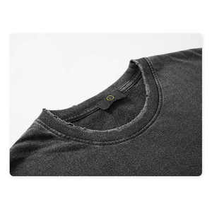 Vente directe d'usine Nouveau style T-shirt pour homme en denim délavé à l'acide Séchage rapide Faible MOQ Personnalisable - Product Image 4