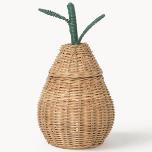 Panier de sol en rotin tendance, de haute qualité, naturel, tissé à la main, écologique, style bohème, variété d'assiettes pour enfants HNH - Product Image 6