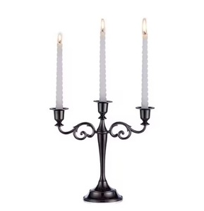 Traditional Design Five Arm Black Finished <b>Candelabra</b> for Wedding Holidays Party Lighting Decoration Centerpieces <b>Candelabra</b> - Product Image 5