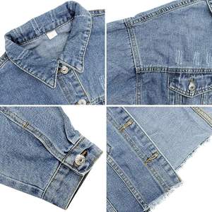 Veste en jean bleu manteau court de haute qualité pour femmes mode veste courte décontractée pour femmes hauts courts en jean - Product Image 6