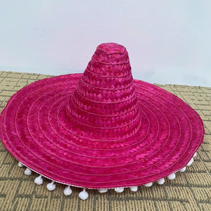 หมวกฟางลำลองหลากสีพร้อมขอบสีสันสำหรับปาร์ตี้ประจำวันร้านอาหารกิจกรรมปั่นจักรยานเล่นสกีหรือของที่ระลึก - Product Image 1