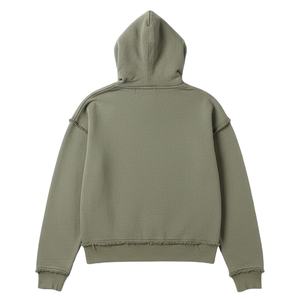 Sweat à capuche de sérigraphie personnalisé surdimensionné entièrement personnalisé 100% coton haute polaire GSM pour sweat à capuche décontracté ou Streetwear pour unisexe - Product Image 2
