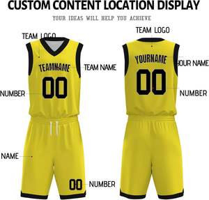 Tenue de basketball pour hommes, équipement d'équipe personnalisé, maillot et short, vêtements de sport légers, respirants, tenue d'entraînement élégante - Product Image 3
