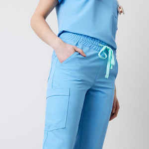 Personalizable 2025 Unisex Enfermería Jogger Scrubs Uniforme Conjunto Tejido Mujer Top Scrub Traje para Hospital Médicos Profesionales - Product Image 4