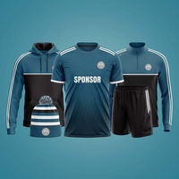 Camiseta de fútbol hurling con sublimación completa, pantalones cortos y top de media cremallera para clubes irlandeses, uniformes de equipo.