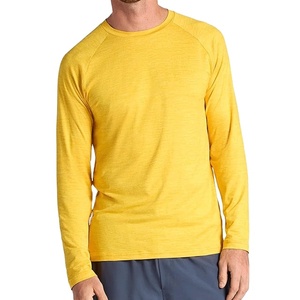 Camiseta Casual de Manga Larga para Hombre, Cuello Redondo, Poliéster y Elastano, 200g, Estilo Moderno para Verano, Secado Rápido y Transpirable - Product Image 1