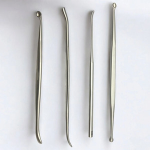 Ensemble d'instruments chirurgicaux pour la colonne vertébrale de neurochirurgie essentielle Penfield, 4 pièces, dissectioneurs manuels de la dure-mère, acier inoxydable, Narham Enterprises - Product Image 3