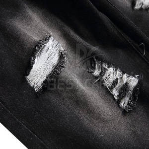 Service OEM Vente en gros Shorts en jean personnalisés pour hommes Nouvelle arrivée Shorts en jean pour hommes avec marque privée - Product Image 4