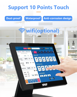 Terminal de point de vente tout-en-un à écran tactile unique de 15,6 pouces, moins cher, pour les entreprises, les supermarchés, caisse enregistreuse, I5 4ème génération, 8 Go